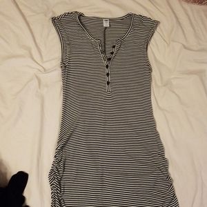 Striped maternity dress